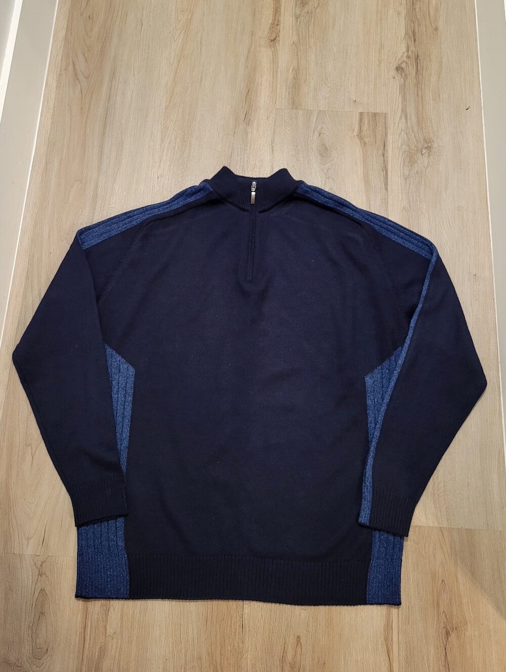 Marcello Sport Quarter Zip Sweater Mens XXL  Crewneck Italian Merino Wool Yacht